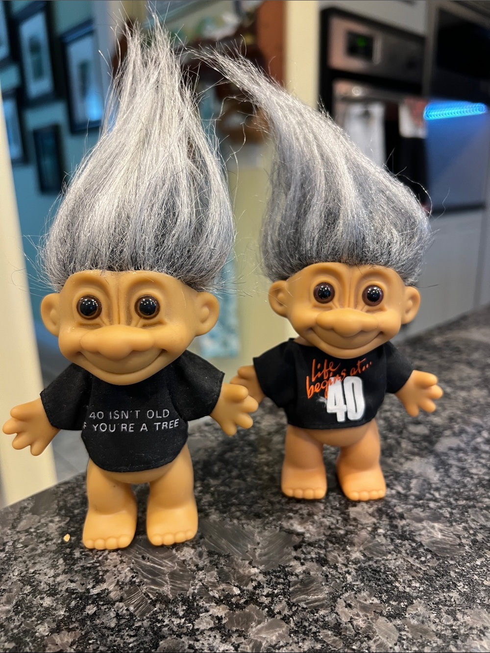 Two Trolls w/Gray Hair~Celebrating 40!